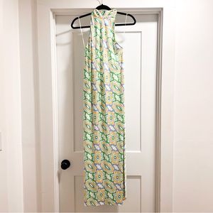 Zara Retro Halter Midi Dress